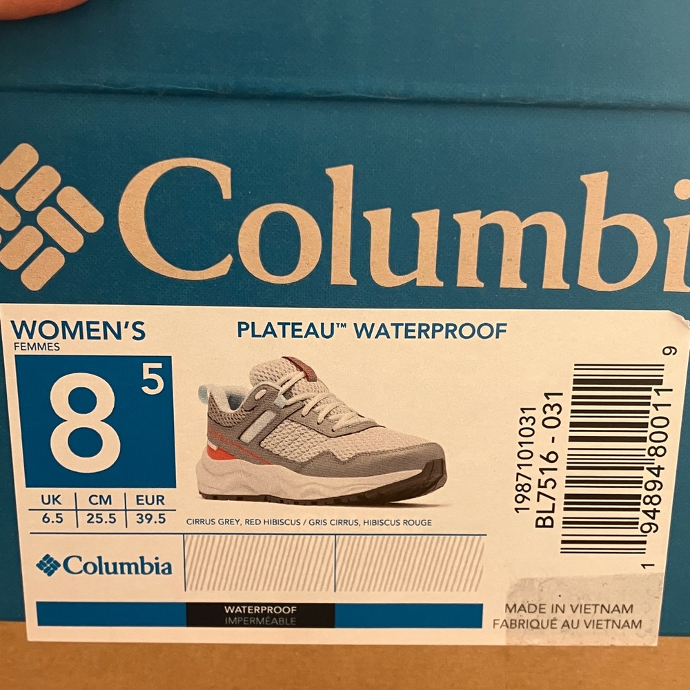 Columbia Womens Plateau Waterproof Hiking Shoes -Trail to Town - Picture 2 of 8